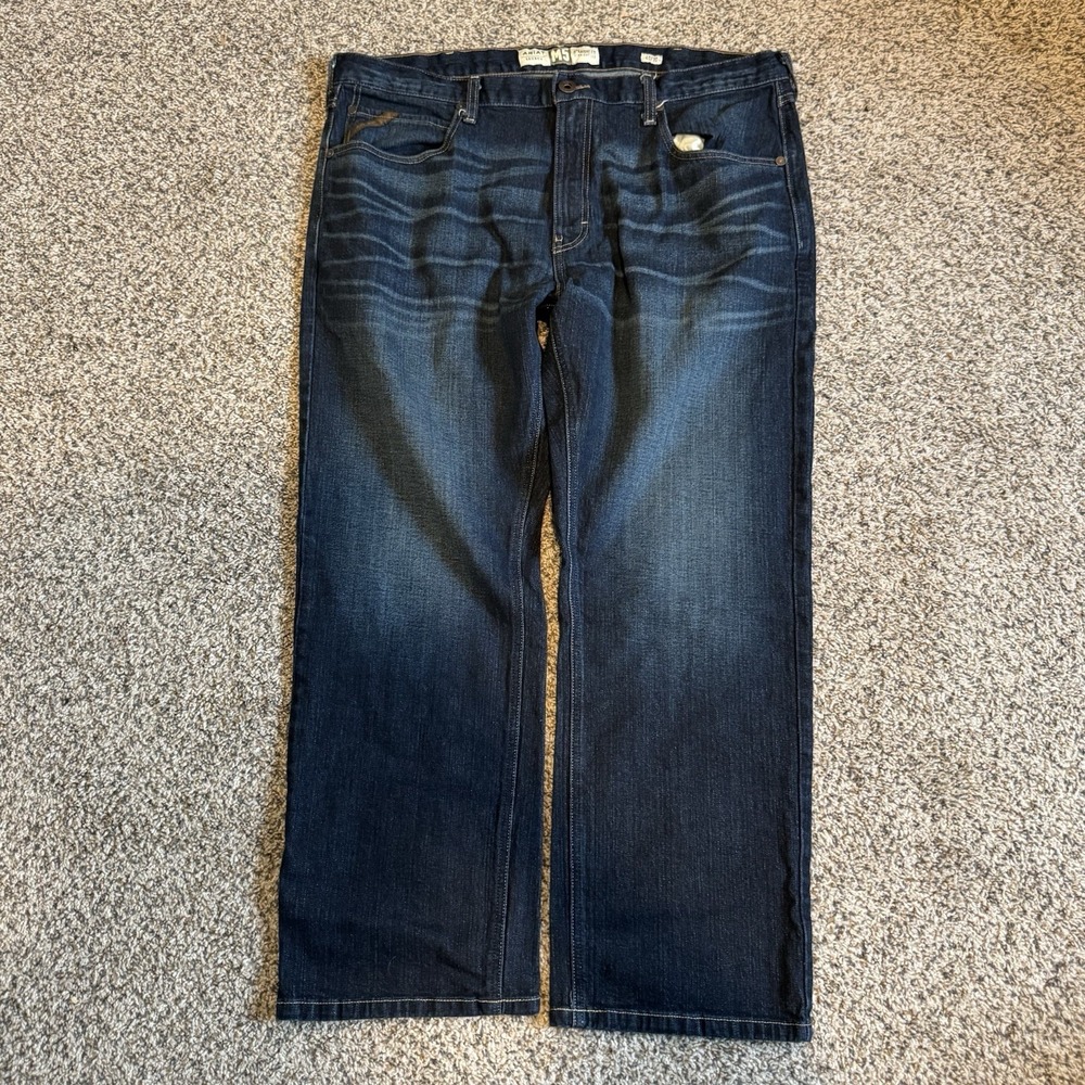 Ariat Legacy Jeans M5 Straight Fit Straight Leg Mens 40x30 Denim Whisker Stretch